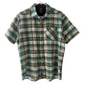 Kuhl Shirt Mens Large NWOT Plaid Short Sleeve Hiking Outdoor Performance
